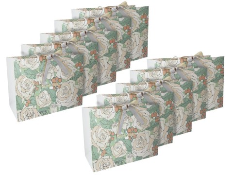 Kpl. 10 torebek ozdobnych, dużych