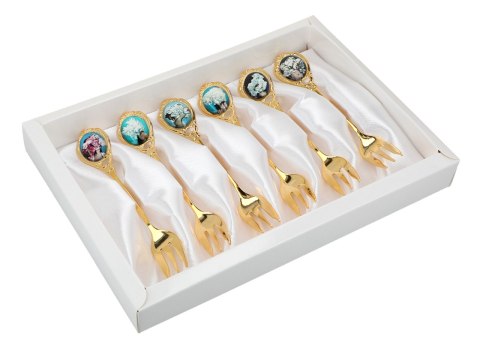 Kpl. 6 widelczyków - Kwiaty na głowie (CARMANI)