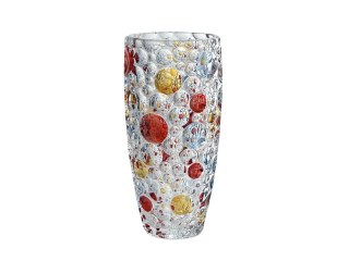 Wazon szklany duży - kolorowe plamy