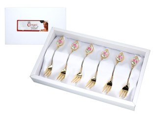 Kpl. 6 widelczyków, Kwiaty (CARMANI)