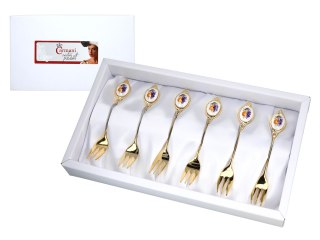 Kpl. 6 widelczyków, Owoce (CARMANI)