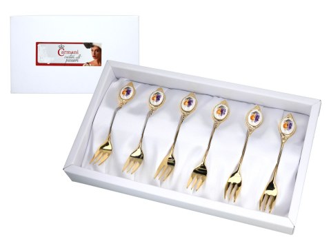 Kpl. 6 widelczyków, Owoce (CARMANI)