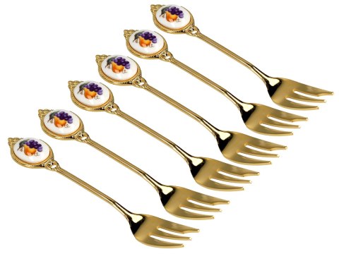 Kpl. 6 widelczyków, Owoce (CARMANI)