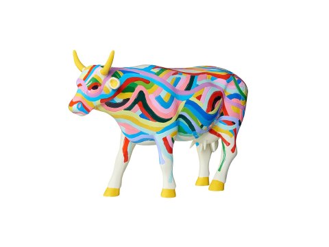 CowParade Cowzza, New York 2021, autor: A. Fizza & T.Chiao