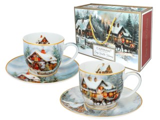 Kpl. 2 filiżanek świątecznych - Zimowa idylla (CARMANI)