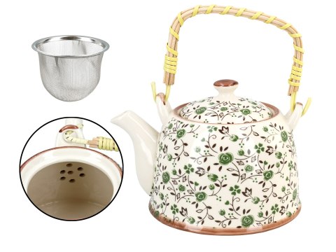 Czajnik ceramiczny z zaparzaczem