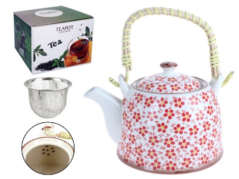 Czajnik ceramiczny z zaparzaczem