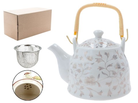 Czajnik ceramiczny z zaparzaczem