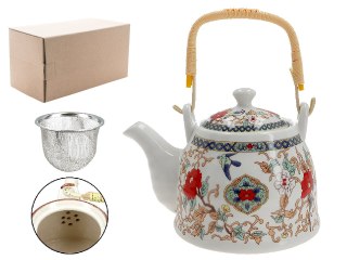 Czajnik ceramiczny z zaparzaczem