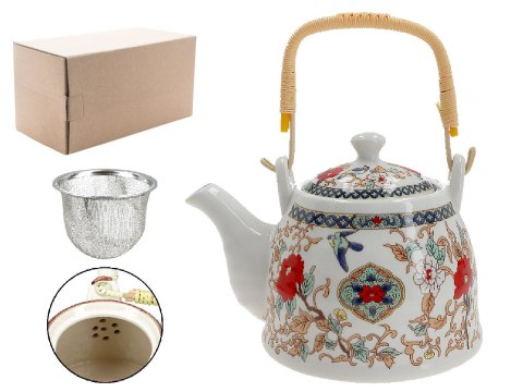 Czajnik ceramiczny z zaparzaczem