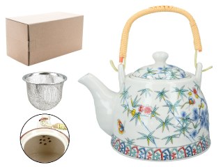 Czajnik ceramiczny z zaparzaczem