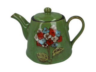 Serwis - czajnik i 4 filiżanki ze spodkami oraz mlecznik i cukiernica