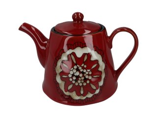 Serwis - czajnik i 4 filiżanki ze spodkami oraz mlecznik i cukiernica