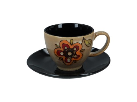 Serwis - czajnik i 6 filiżanki ze spodkami