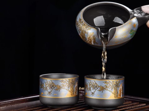 Duży zestaw do herbaty, 8 osób