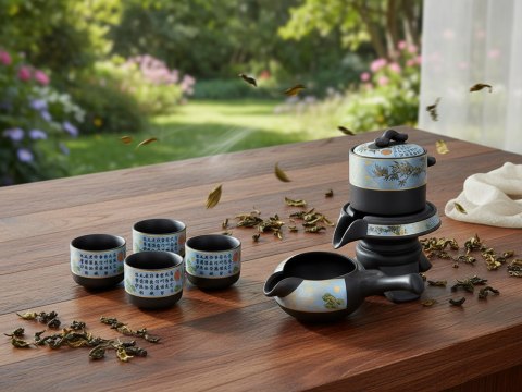Duży zestaw do herbaty, 8 osób