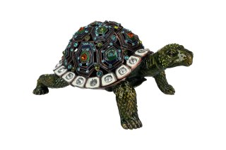 Kasetka metalowa, ażurowa - żółw