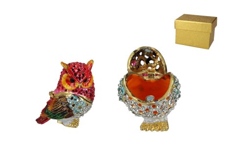 Kasetka metalowa - sowa