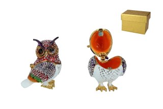 Kasetka metalowa - sowa