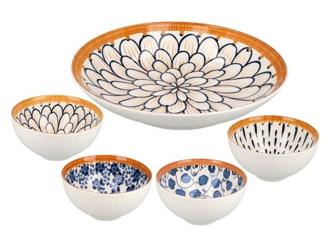 Kpl. 4 miseczek + talerz