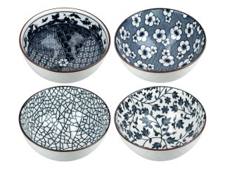 Kpl. 4 miseczek + talerz