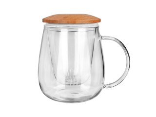 Kubek szklany z zaparzaczem