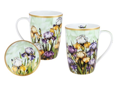 Kubek z sitkiem i przykrywką - L. Lozano, Irysy (CARMANI)