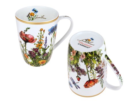 Kubek z sitkiem i przykrywką - L. Lozano, Łąka kwietna (CARMANI)