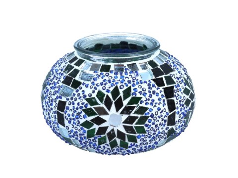 Lampa stołowa - klosz pojedynczy, wielokolorowy