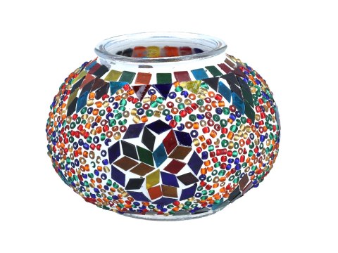 Lampa stołowa - klosz pojedynczy, wielokolorowy