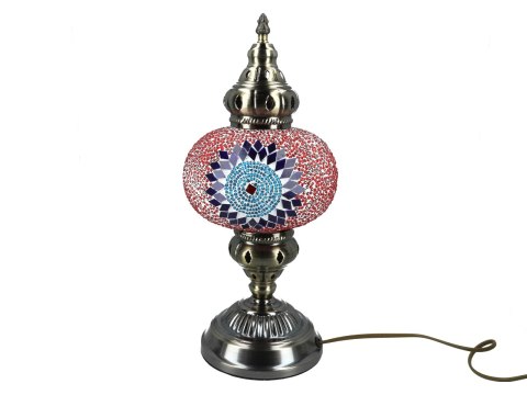 Lampa stołowa - klosz pojedynczy, wielokolorowy