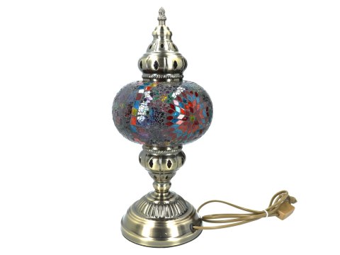 Lampa stołowa - klosz pojedynczy, wielokolorowy