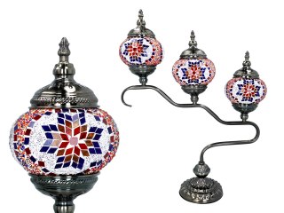 Lampa stołowa - klosz pojedynczy, wielokolorowy