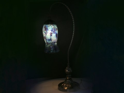 Lampa stołowa - klosz pojedynczy, wielokolorowy