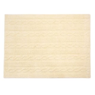 Dywan bawełniany Trenzas Soft Vanilla Small 80x120 cm Lorena Canals