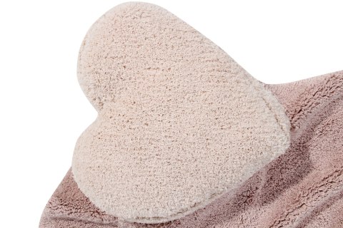 Lorena Canals Dywan bawełniany PUFFY Love Nude SERCE 160 x 180 cm