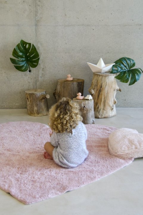 Lorena Canals Dywan bawełniany PUFFY Love Nude SERCE 160 x 180 cm