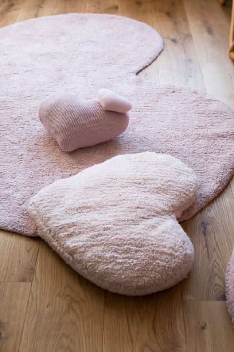Lorena Canals Dywan bawełniany PUFFY Love Nude SERCE 160 x 180 cm