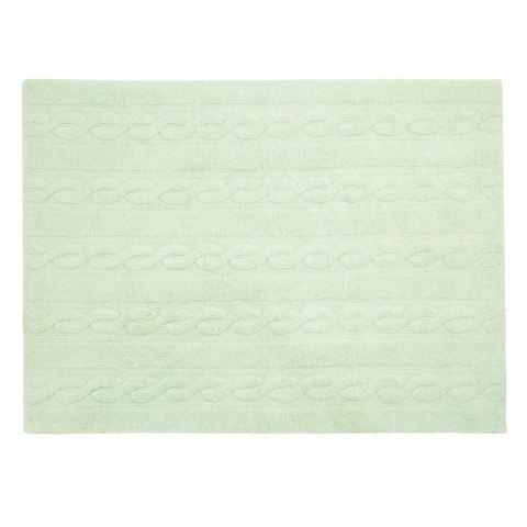 Lorena Canals Dywan bawełniany Trenzas Soft Mint 120 x 160 cm