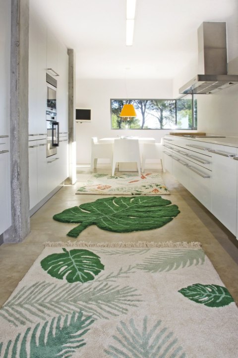 Lorena Canals Dywan bawełniany Tropical Green 140 x 200 cm