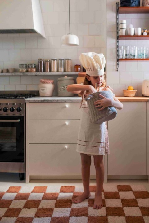 Dywan bawełniany Kitchen Tiles Toffee 140x200 cm Lorena Canals