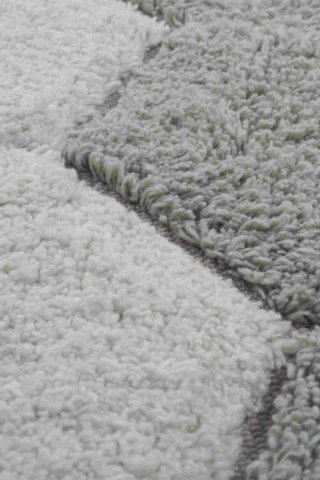 Dywan bawełnainy okrągły Ø 140 , Round Honeycomb Blue Sage, Plaster Miodu, Planet Bee, Lorena Canals