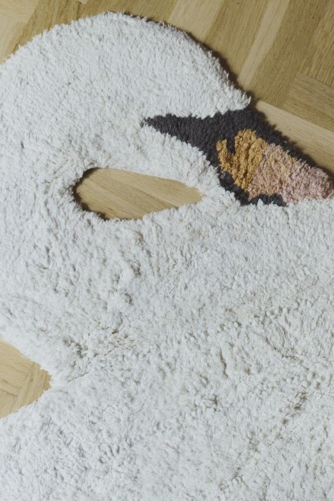 Dywan Bawełniany Łabędź 120 × 100 cm, Swan Lake, Lorena Canals