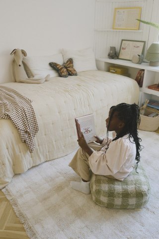 Dywan Bawełniany Vichy Ivory 90 × 120 cm, Swan Lake, Lorena Canals