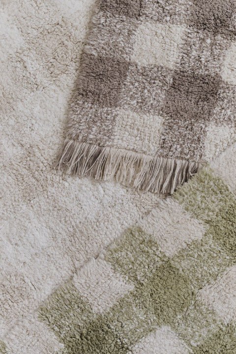 Dywan Bawełniany Vichy Ivory 90 × 120 cm, Swan Lake, Lorena Canals