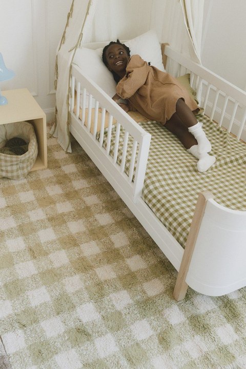 Dywan Bawełniany Vichy Matcha 90 × 120 cm, Swan Lake, Lorena Canals