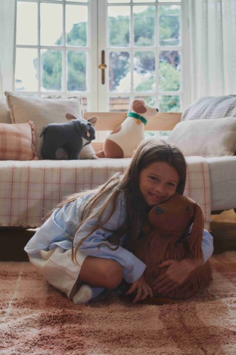 Dywan Tartan - Rose 90×120 cm Wouf Wouf, Lorena Canals