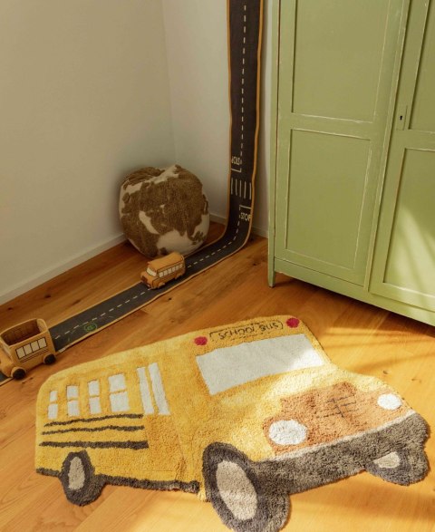 Dywan bawełniany Autobus Szkolny do prania w pralce, Lorena Canals