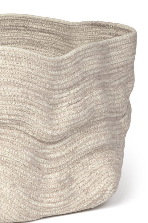 Kosz Duży Bawełniany Stonewashed Wide Natural