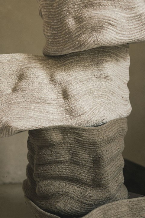 Kosz Duży Bawełniany Stonewashed Wide Soil Brown